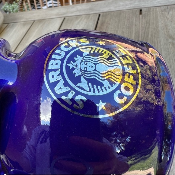 Vintage Starbucks Cobalt Blue Ceramic No Spill Travel Mug - Picture 11 of 11